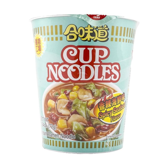 NISSIN Spicy Seafood Flavor Cup Noodles, 2.54 oz