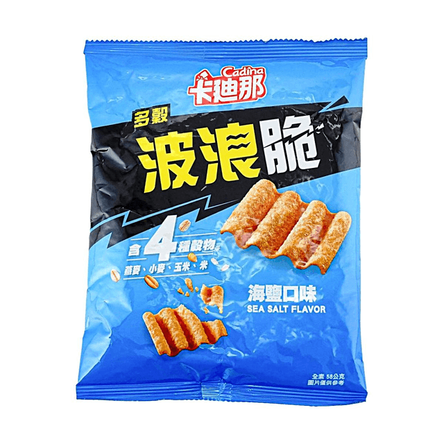 CADINA Multigrain Wavy Chips Sea Salt Flavor,2 oz
