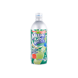 SANGARIA Melon Ramune Bottle Carbonated Soft Drink, 16.2 fl oz