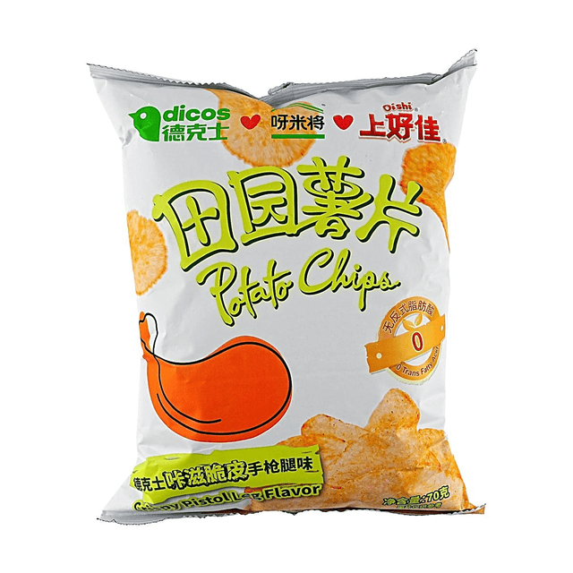 OISHI Tianyuan Crispy Potato Chips Crispy Pistol Leg Flavor 2.47oz 【Dicos Collaboration】
