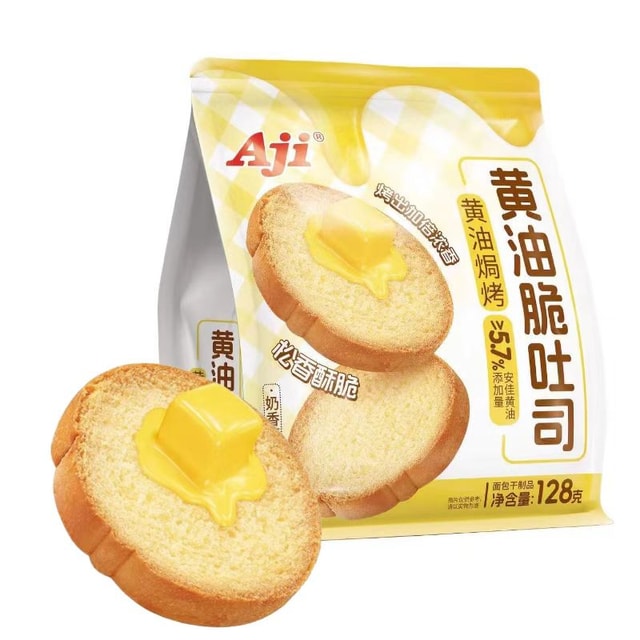 AJI Butter Melba Toast 128g