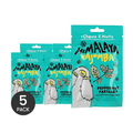 BIG FOOT Himalaya Vajomba Peppermint Chewy Mint Pastilles,Gummy Candy, 0.88 oz 5 Packs