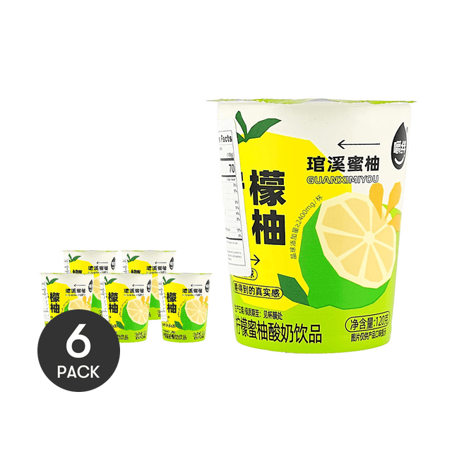 JIAOBAN Lemon Honey Pomelo Yogurt Drink 4.23oz* 6 packs