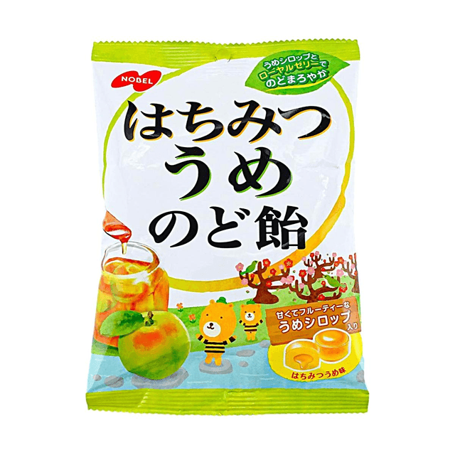 NOBEL Nobel Honey Plum Throat Candy- Hachimitsu Ume Node Ame ,3.8 oz