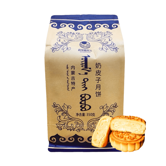 Ke Er Qin Mongolian Style Cheese Mooncake 4pieces 12.34 oz
