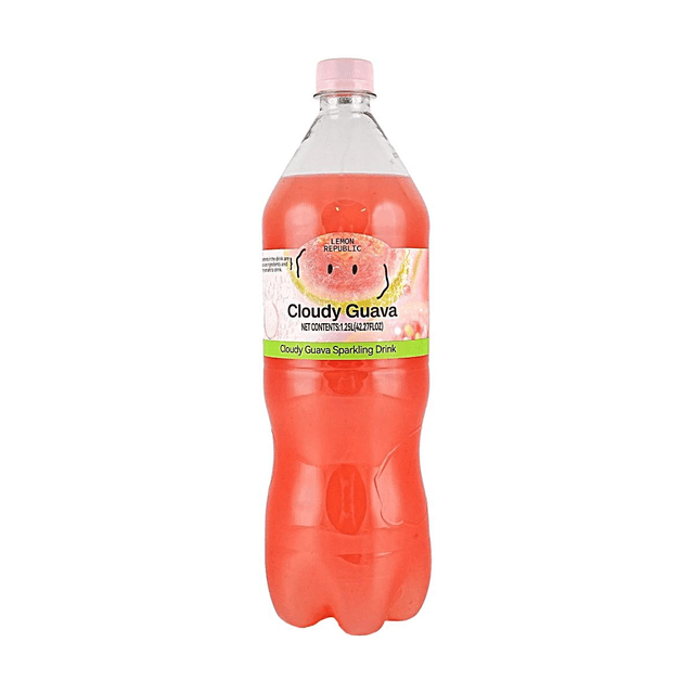 Lemon Republic Cloudy Guava Sparkling Juice 42.27 fl oz 【Refreshing Sparkling