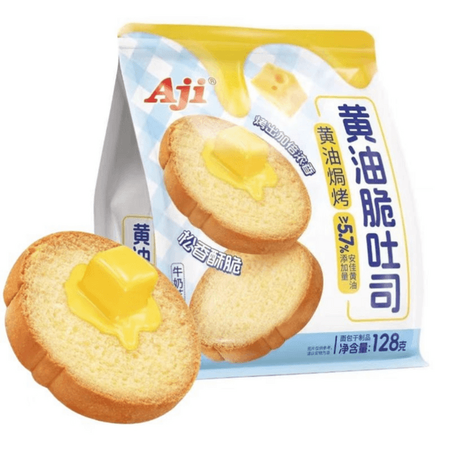 AJI Butter Melba Toast 128g