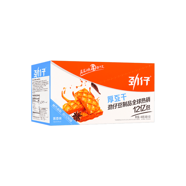 HUA WEN FOOD Marinated Tofu Snack - Spices & Soy Sauce, 14.1 oz