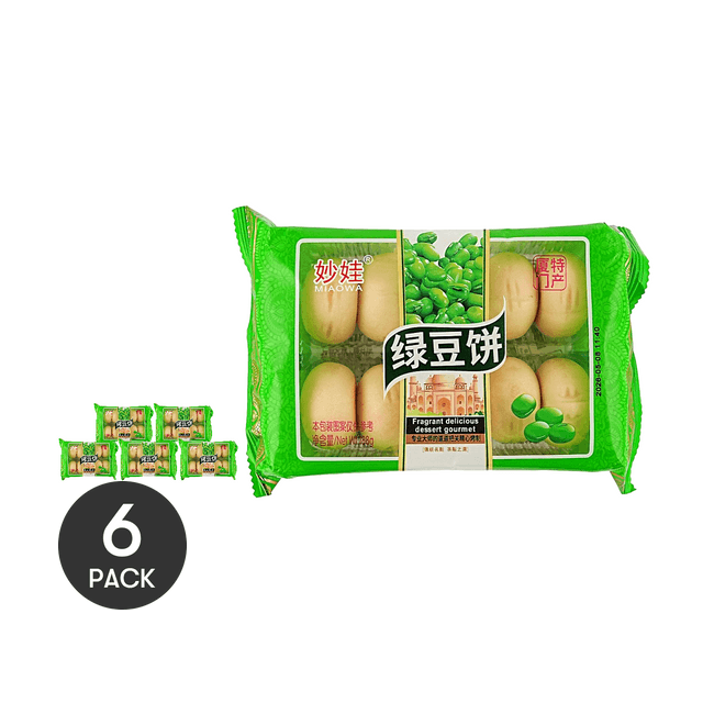 MIAOWA Mung Bean Cake, 6.63 oz *6【6 Packs】