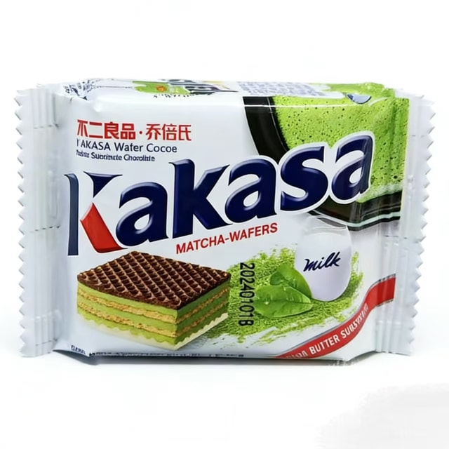BELP kakasa Qiaobei's wafer biscuits matcha chocolate 100g*2 packs
