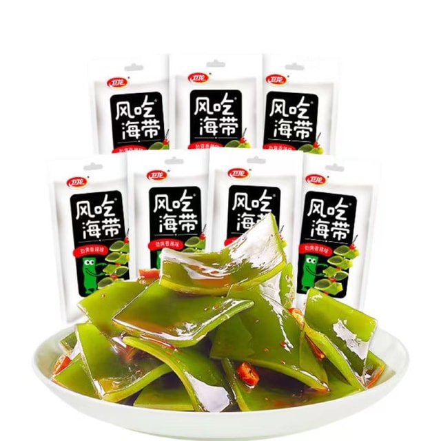 WEILONG Spicy Kelp Snacks 155g (7 Bags)