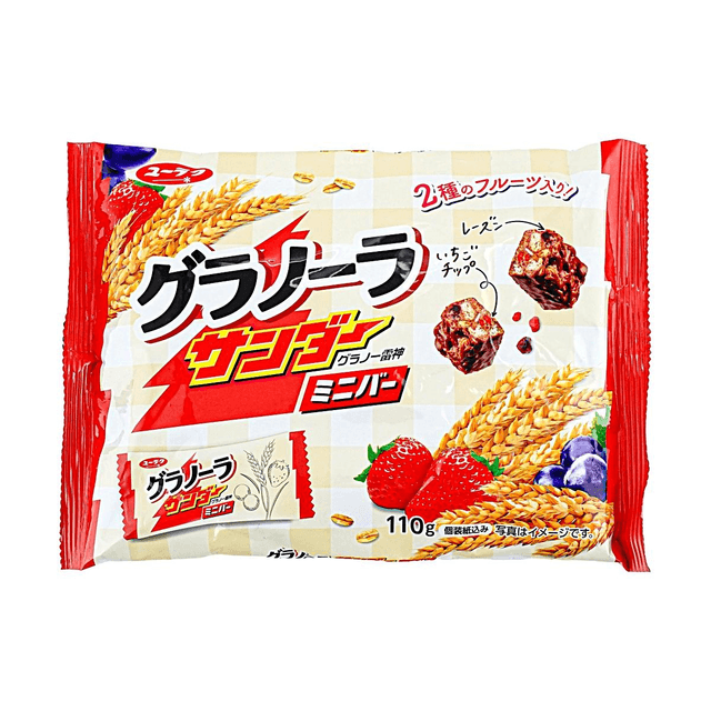 YURAKU Granola Thunder Mini Bar 3.8oz【Granola & Fruit