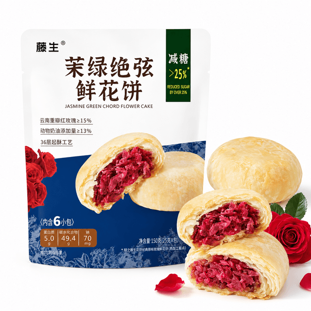 tengsheng JASMINE GREEN CHORD FLOWER CAKE 150G