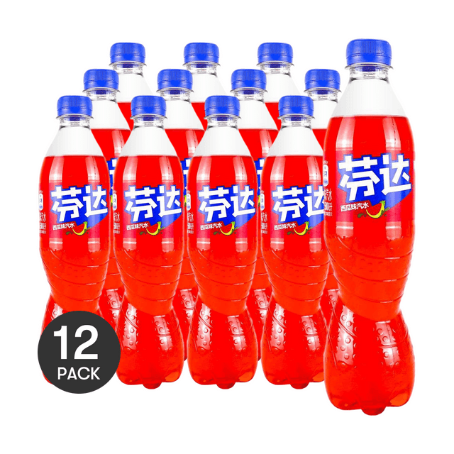 FANTA.CHINA Fanta Watermelon Flavor, 16.91 fl oz*12【12 Pack】