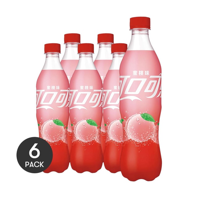 COCA COLA CHINA Coca-Cola Honey Peach Flavored,16.9 oz *6【6 Pack】