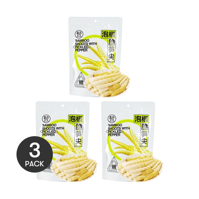 FRESHIPPO Pickled Bamboo Shoots, 8.11 oz *3【3 Pack】