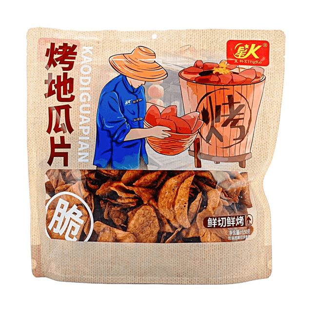 XINGKE Grilled Sweet Potato Slices, 12.35 oz