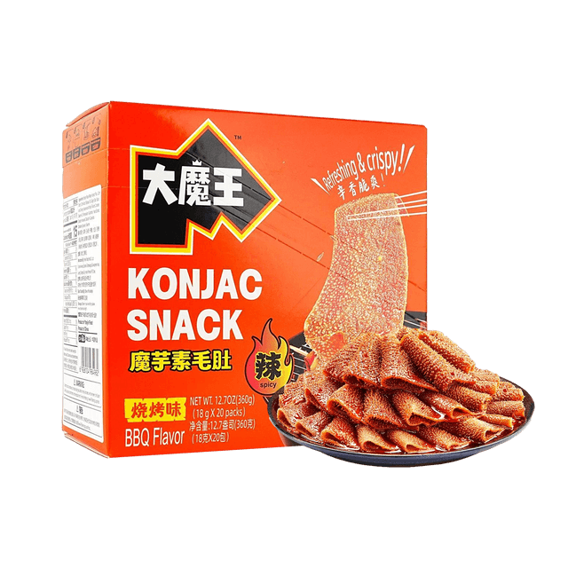 YANJINPUZI Konjac Snacks BBQ Flavor, 12.7 oz