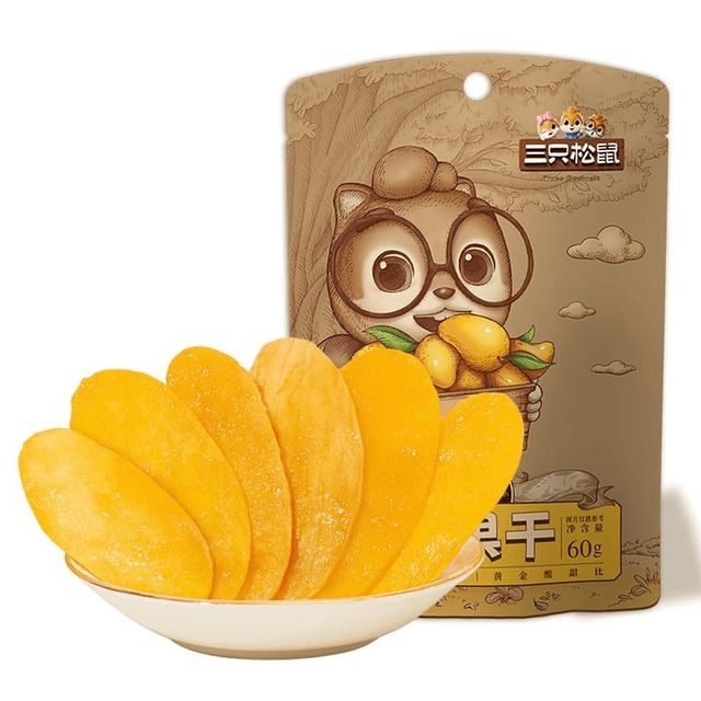 THREE SQUIRRELS Flavored Snack Candied Fruit Dried Mango 60g/pack