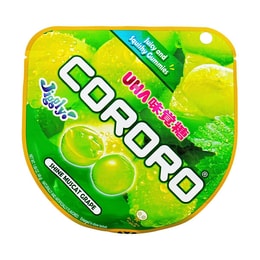 Mikakuto Cororo Fruit Juice Gummy Candy Shine Muscat Green Grape Flavor, 1.69 oz