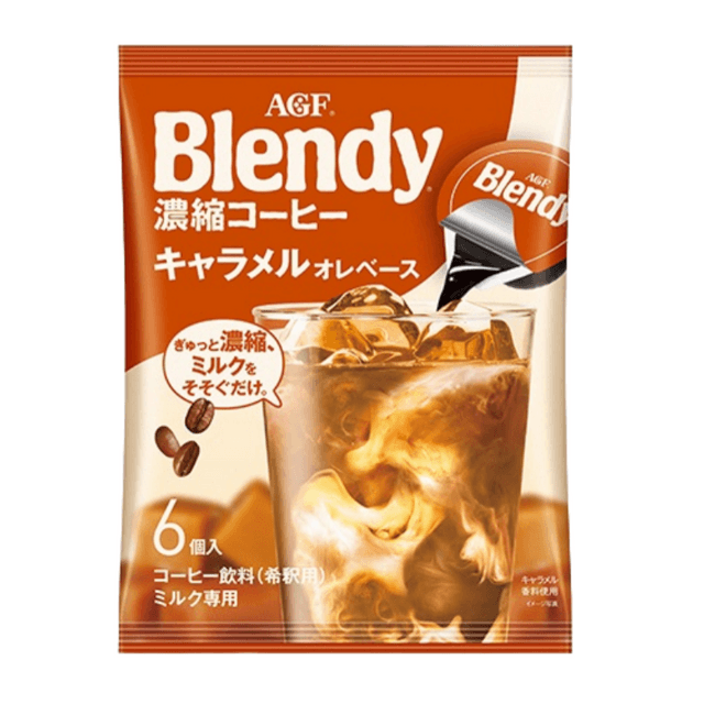 AGF Caramel Cafe Au Lait Base 6pcs