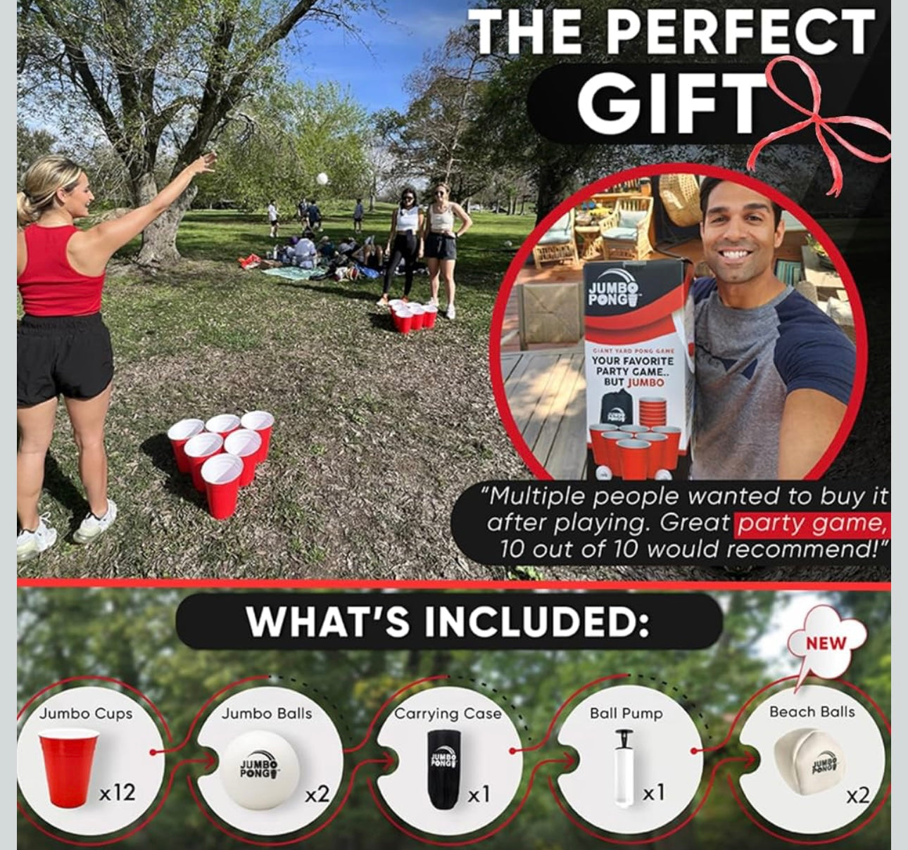 Giant yard pong