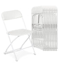 Plastic folding chairs