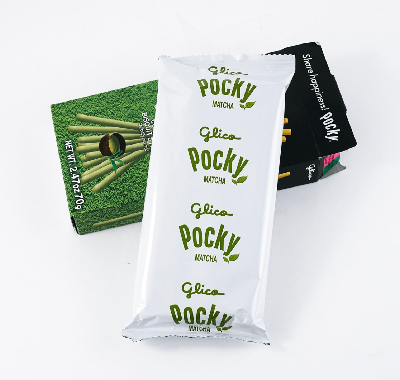 GLICO Matcha Pocky Cookie Sticks, 2.47oz