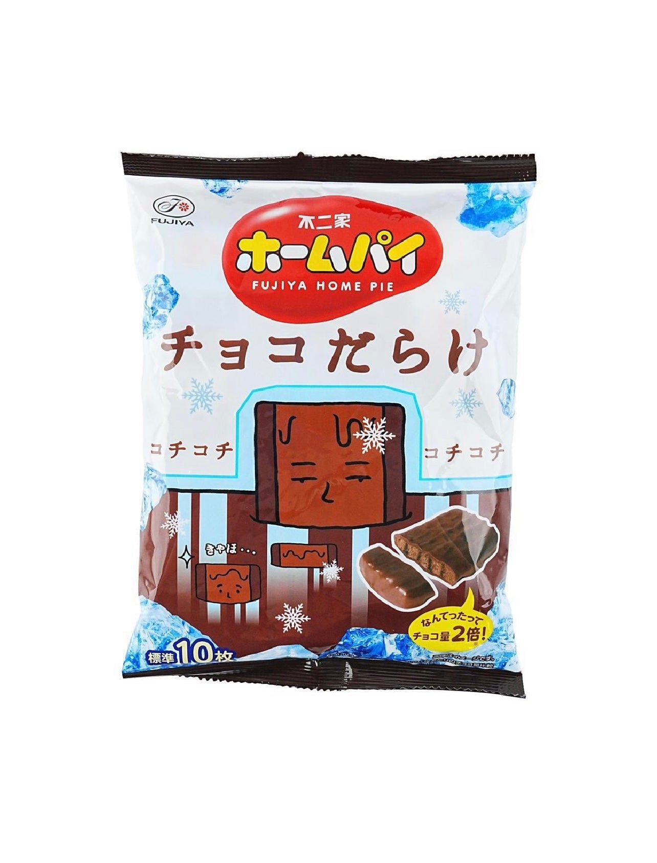 FUJIYA All Chocolate Square Cookies 3.88 oz - Japan