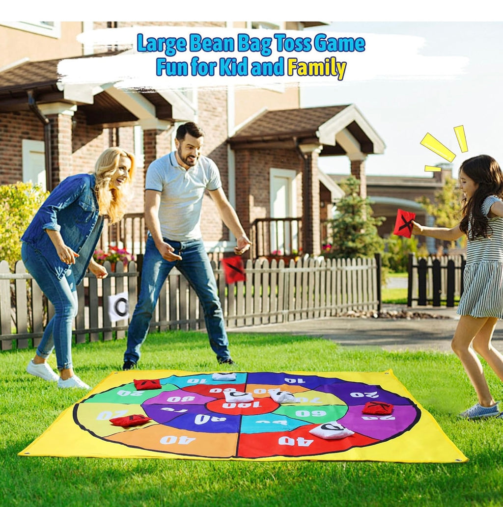 2-in-1 Outdoor Giant Tic Tac Toe Bean Bag Toss Games