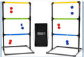 Ladder Toss Indoor & Outdoor Game Set with 6 Soft Rubber Bolo Balls and Travel Carrying Case