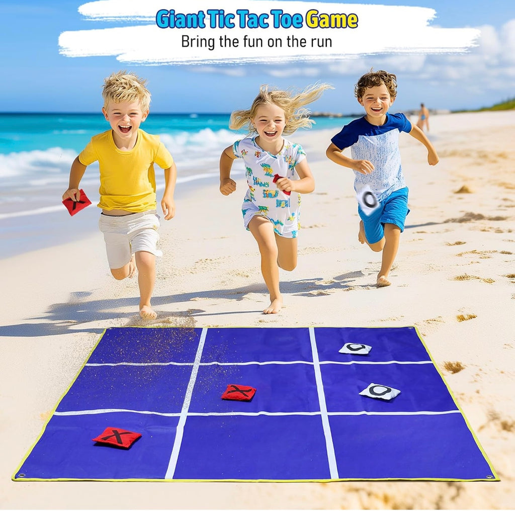 2-in-1 Outdoor Giant Tic Tac Toe Bean Bag Toss Games