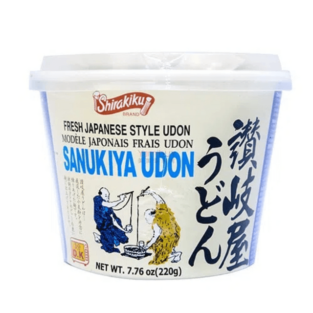 SHIRAKIKU Japanese Style Sanukiya Udon - Instant Cup Noodle Bowl, 7.76 oz