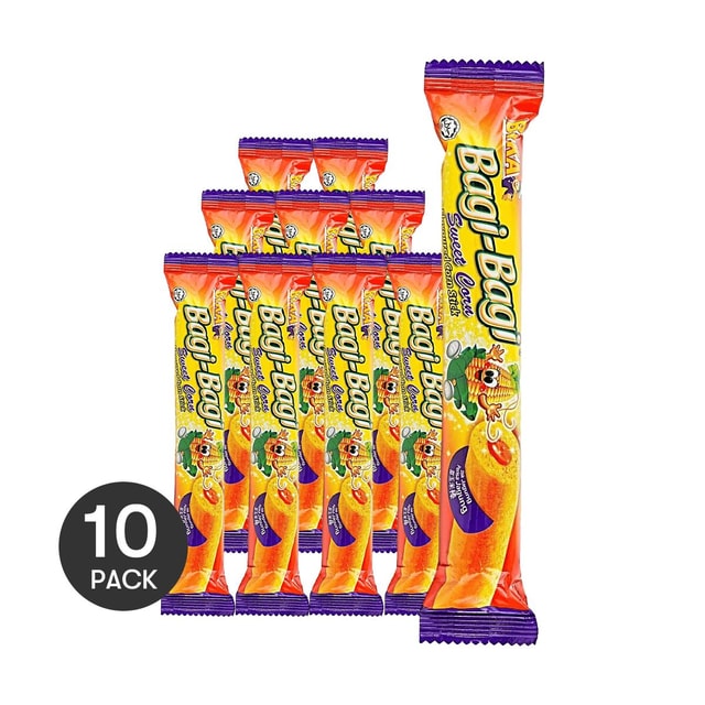 BIKA Bagi-Bagi Sweet Corn Sticks, 0.35 oz *10【10 Packs】