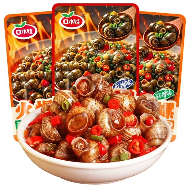 KOUSHUIWA Saliva Baby Spicy Snail Snack 90g (3 Packs)