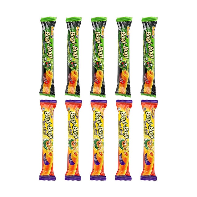 BIKA Sweet Corn Sticks+Seaweed Flavored Corn Sticks, 3.53 oz