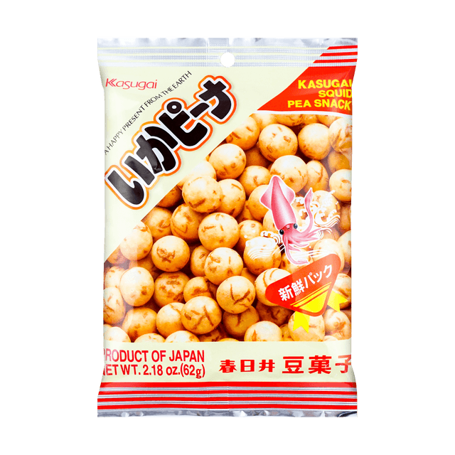 KASUGAI Squid Peanut Snack, 2.18 oz