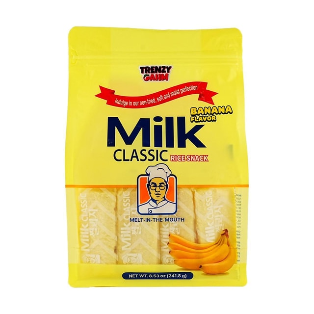 TRENZY GAHM Milk Classic Rice Cracker Banana Flavor, 8.53 oz