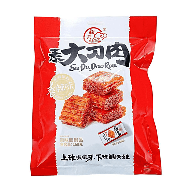 fan tian wa Latiao Spicy Wheat Gluten Meat-Style Slices, 5.93 oz